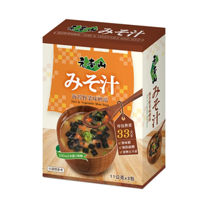 元本山海苔野菜味噌湯33g